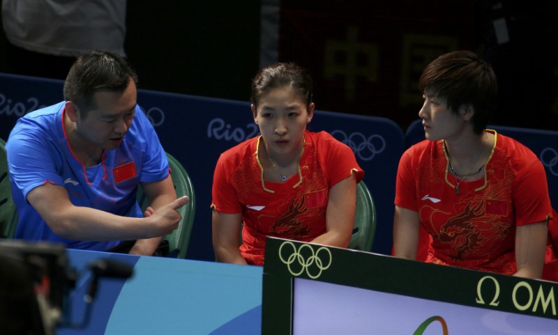 © Reuters. Table Tennis - Women's Team - Gold Medal Match