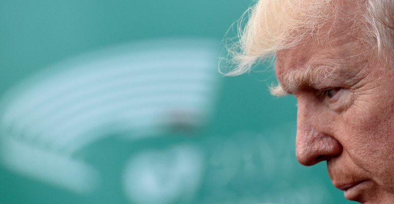 © Reuters. Presidente dos Estados Unidos, Donald Trump, durante cúpula do G7, na Itália