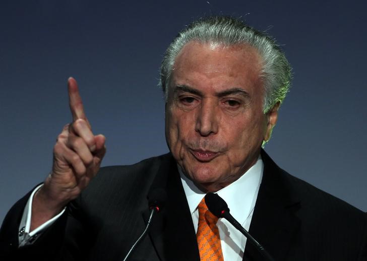 © Reuters. Presidente Michel Temer em São Paulo