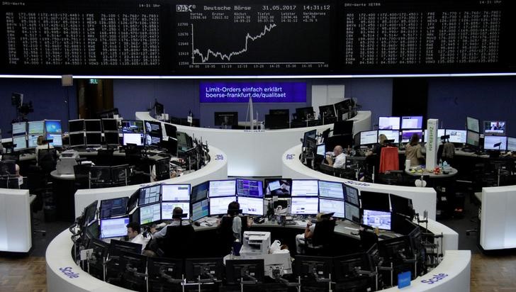 © Reuters. الأسهم الأوروبية تسجل رابع شهر على  التوالي من المكاسب