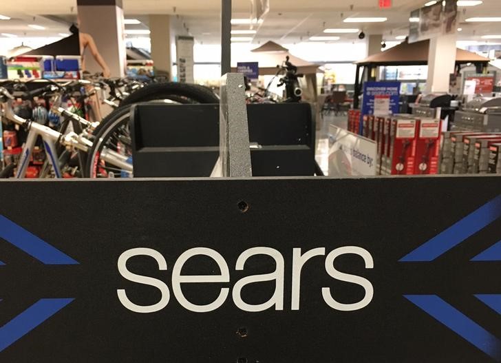 © Reuters. A Sears logo is seen inside a department store in Garden City, New York