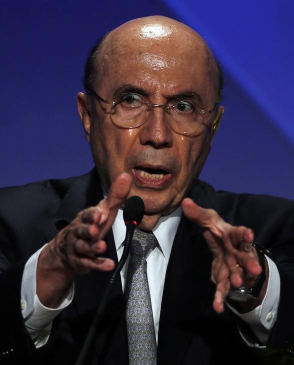 © Reuters. O ministro da Fazenda do Brasil, Henrique Meirelles, durante evento em São Paulo, no Brasil