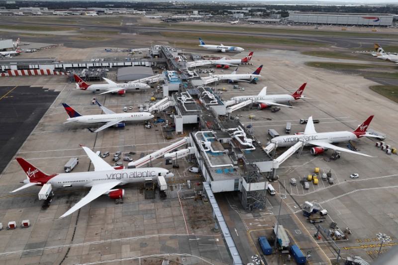 © Reuters. FILE PHOTO: A general view of Terminal 3 at Heathrow Airport near London