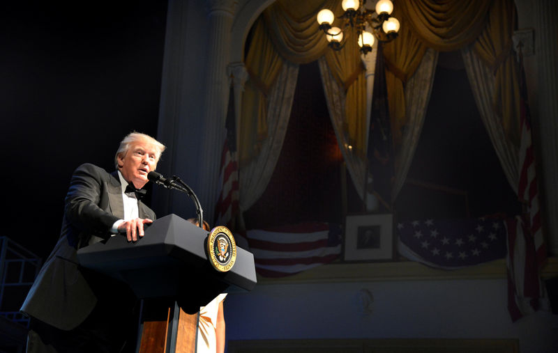 © Reuters. President Trump attends Ford's Theatre Gala in Washington