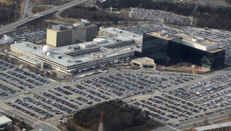 © Reuters. An aerial view of the National Security Agency headquarters in Ft. Meade, Maryland