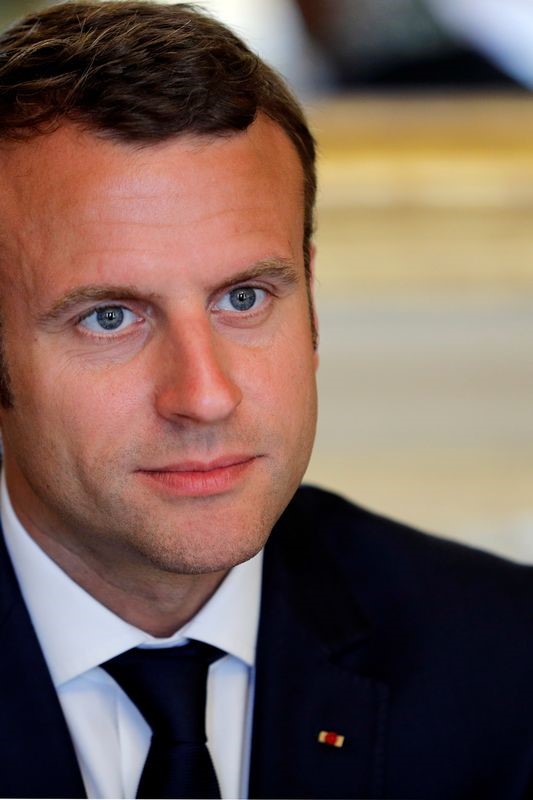 © Reuters. Presidente da França, Emmanuel Macron, no Palácio do Eliseu em Paris