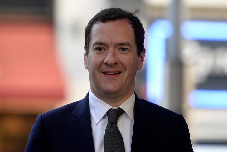 © Reuters. Former Chancellor George Osborne arrives at the Evening Standard offices to formally take up the role of editor of the newspaper in London