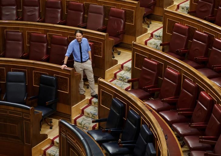 © Reuters. ENTREVISTA - Pablo Iglesias descarta un acuerdo a la portuguesa con el PSOE