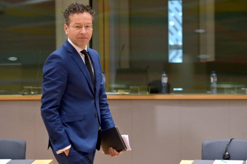 © Reuters. Dutch Finance Minister and Eurogroup President Dijsselbloem attends a European Union finance ministers meeting in Brussels