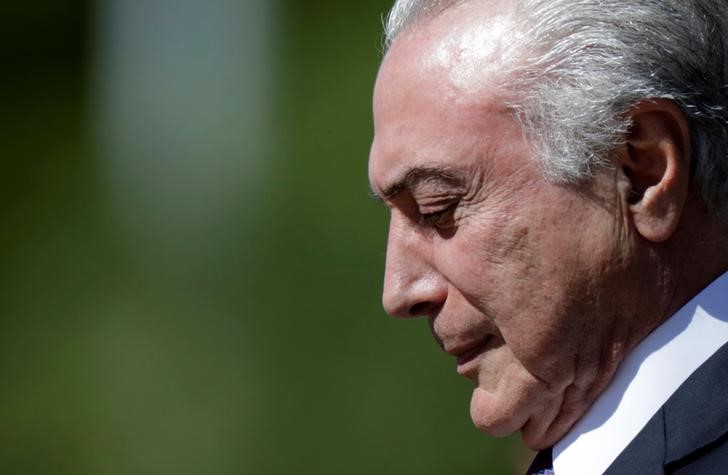 © Reuters. Temer durante cerimônia em Brasília