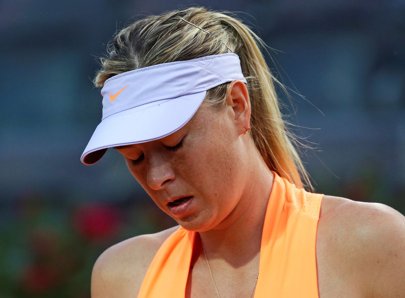 © Reuters. Tennis - WTA - Rome Open - Maria Sharapova of Russia v Mirjana Lucic-Baroni of Croatia