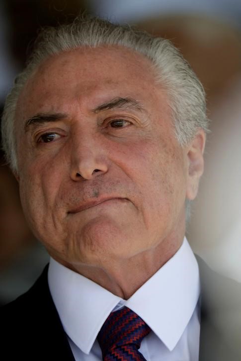 © Reuters. Presidente Michel Temer durante cerimônia em Brasília