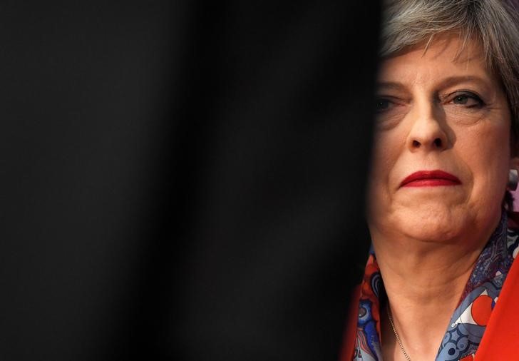 © Reuters. Primeira-ministra britânica, Theresa May, em Maidenhead