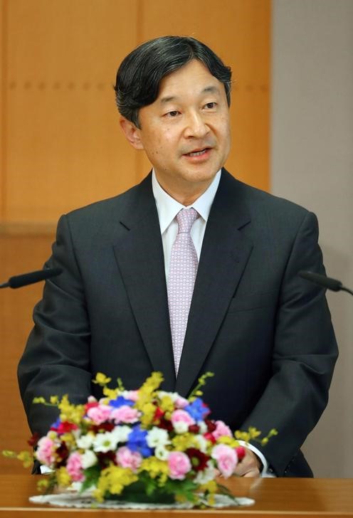 © Reuters. Príncipe herdeiro do Japão, Naruhito, durante coletiva de imprensa em sua residência em Tóquio