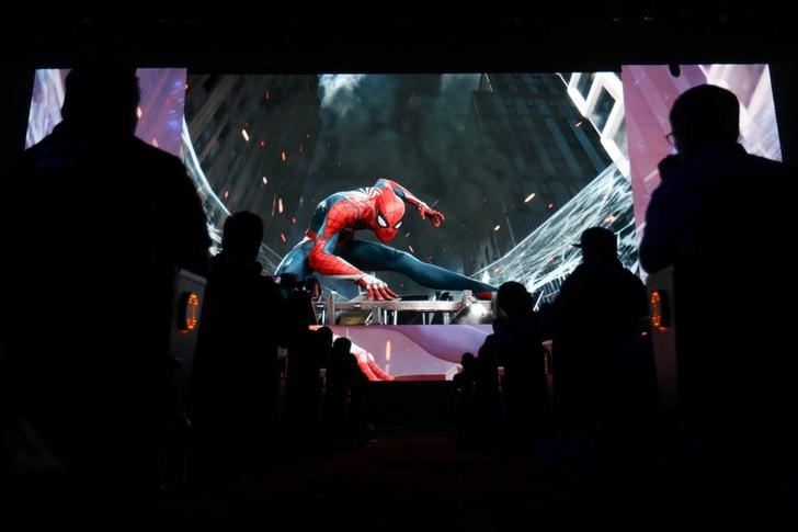 © Reuters. Sony apresenta o novo jogo "Spider-man" em Los Angeles, Estados Unidos