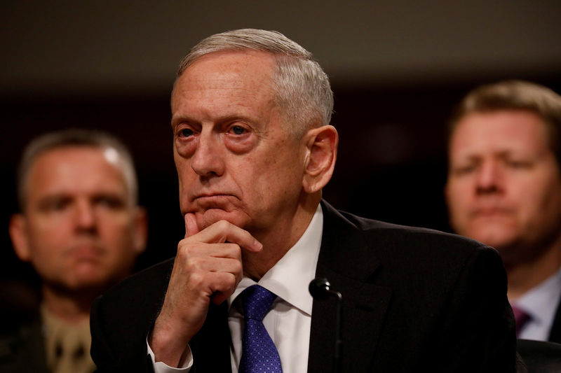 © Reuters. U.S. Defense Secretary Mattis testifies before the Senate Armed Services Committee on Capitol Hill in Washington