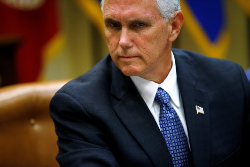 © Reuters. U.S. Vice President Mike Pence attends a healthcare listening session at the White House in Washington