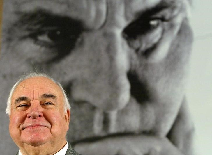 © Reuters. Ex-chanceler alemão Kohl em Berlim