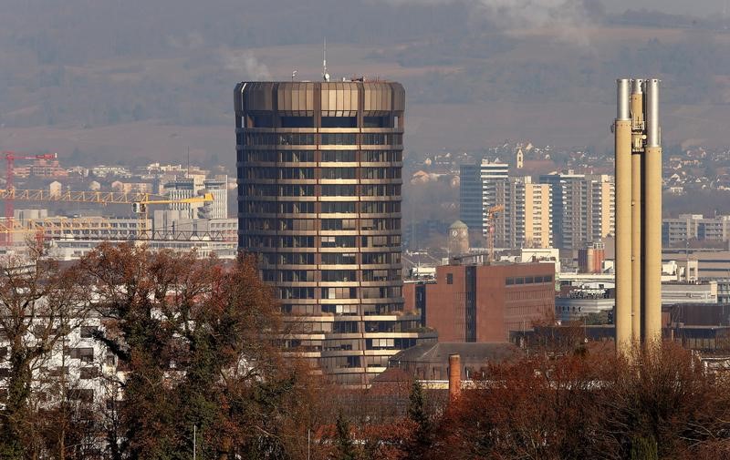 © Reuters. Headquarters of the Bank for International Settlements are seen in Basel