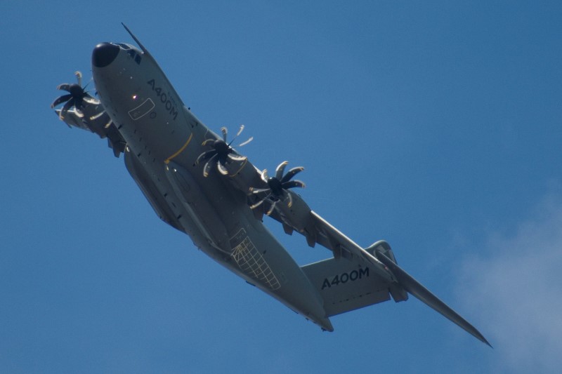 © Reuters. L'ARMÉE SATISFAITE DE L'A400M ACTUEL, EN ATTENDANT MIEUX