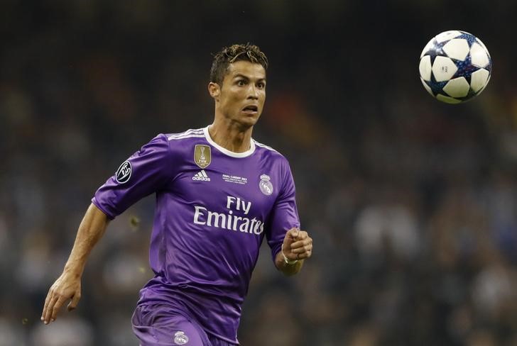 © Reuters. Real Madrid's Cristiano Ronaldo in action