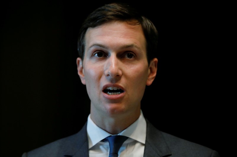 © Reuters. FILE PHOTO: Kushner at the Eisenhower Executive Office Building in Washington