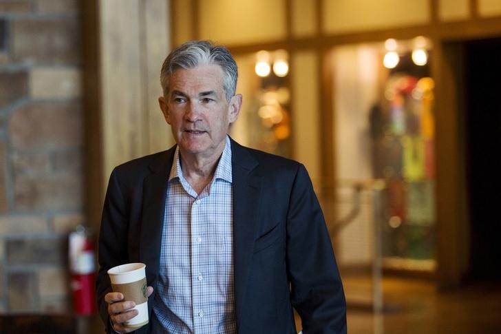 © Reuters. Federal Reserve Governor Jerome Powell attends the Federal Reserve Bank of Kansas City's annual Jackson Hole Economic Policy Symposium in Jackson Hole, Wyoming