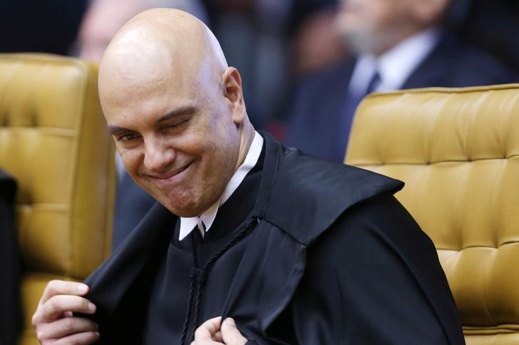 © Reuters. Ministro Alexandre de Moraes durante sessão do Supremo Tribunal Federal, em Brasília