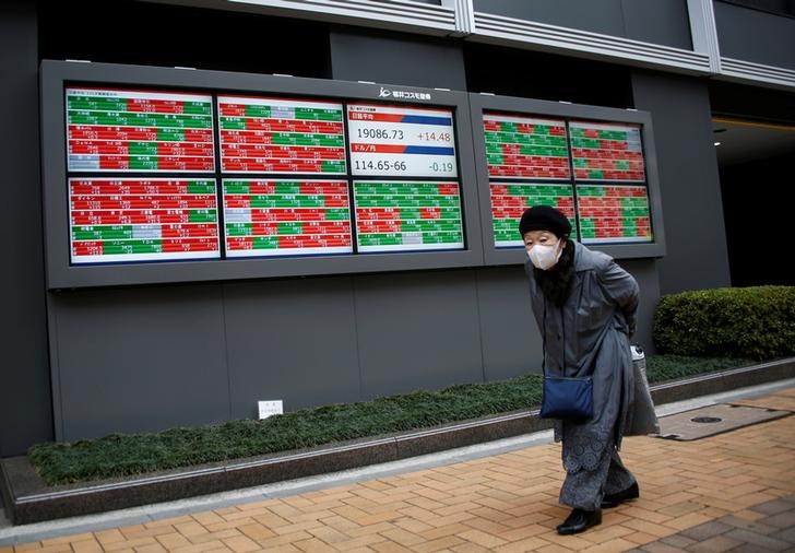 © Reuters. المؤشر نيكي يرتفع 0.21% في بداية التعاملات بطوكيو