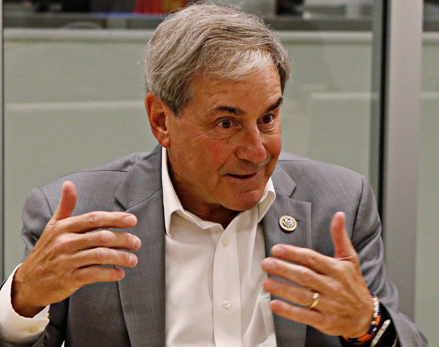 © Reuters. House Budget Committee ranking member Yarmuth speaks during an interview with Reuters in Washington