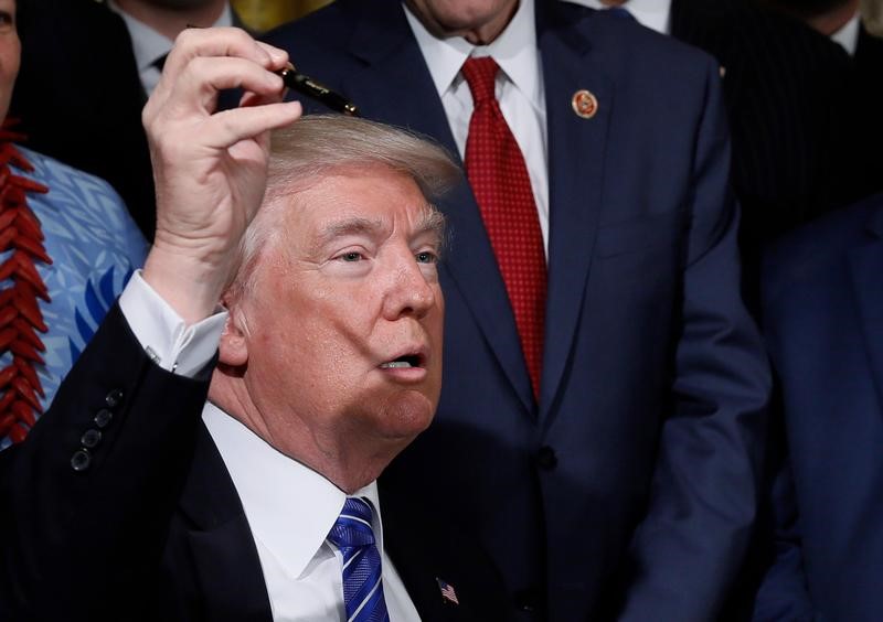 © Reuters. Trump durante evento na Casa Branca