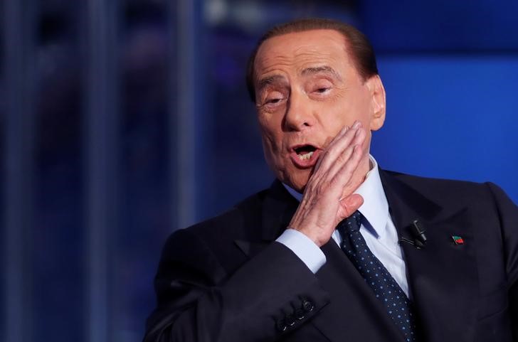 © Reuters. L'ex premier Silvio Berlusconi, leader di Forza Italia