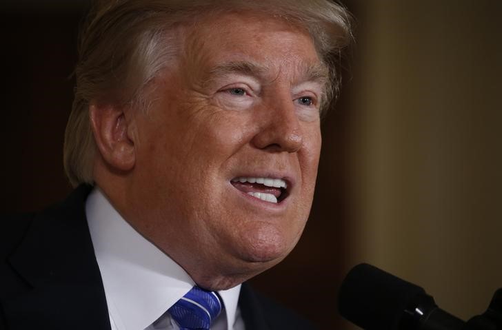 © Reuters. Presidente dos Estados Unidos, Donald Trump, em evento na Casa Branca, em Washington