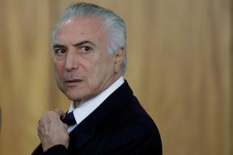 © Reuters. El principal fiscal de Brasil acusa al presidente Temer de aceptar sobornos