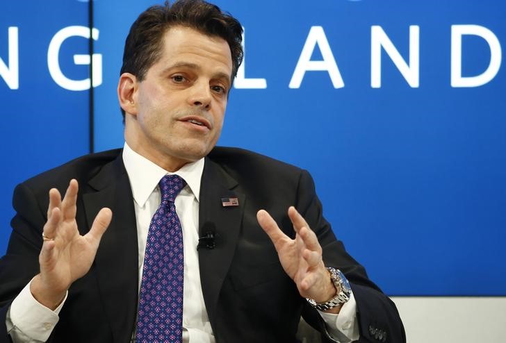 © Reuters. Scaramucci attends the WEF annual meeting in Davos