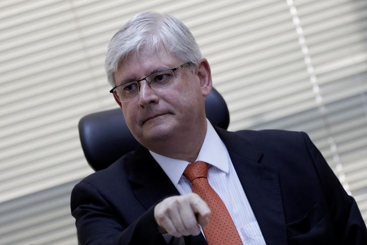 © Reuters. Rodrigo Janot durante seminário sobre combate à corrupção em Brasília