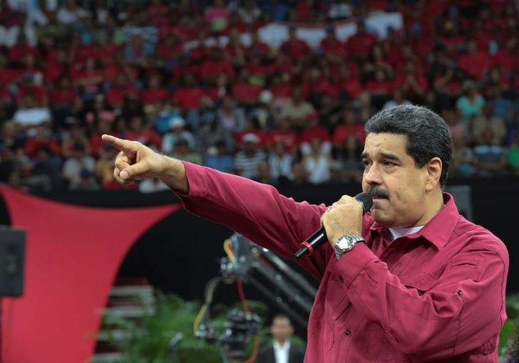 © Reuters. Presidente da Venezuela, Nicolás Maduro, discursa em Caracas