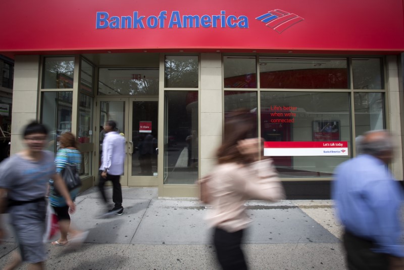 © Reuters. A Bank Of America sign is pictured in the Manhattan borough of New York