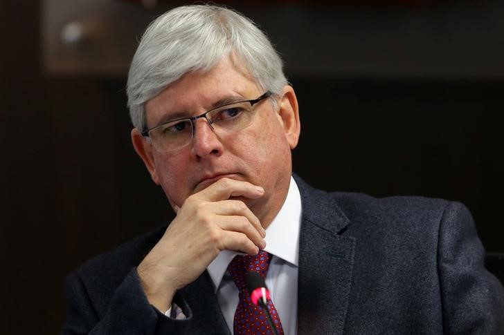 © Reuters. Procurador-geral da República, Rodrigo Janot, durante sessão do Conselho Nacional do Ministério Público em Brasília