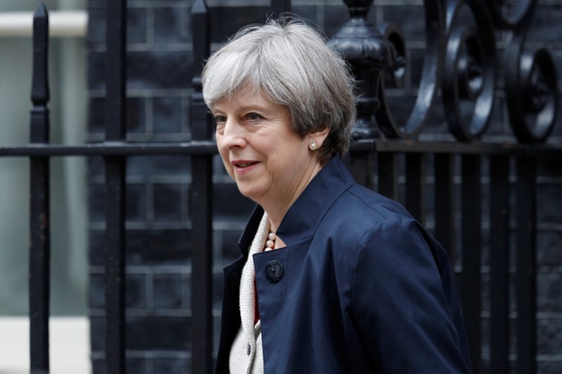 © Reuters. A premiê britânica Theresa May em Londres, na Inglaterra