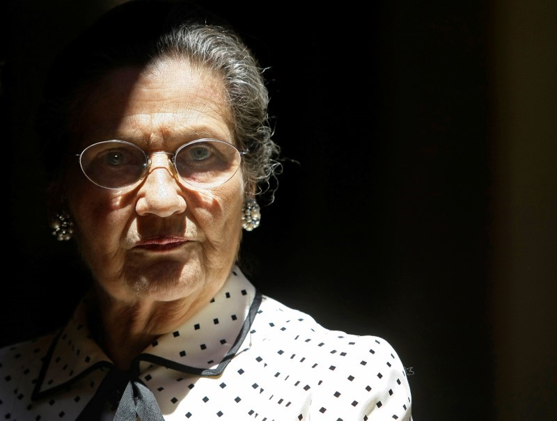 © Reuters. Simone Veil, sobrevivente do Holocausto e política francesa, em evento em Caceres, na Espanha