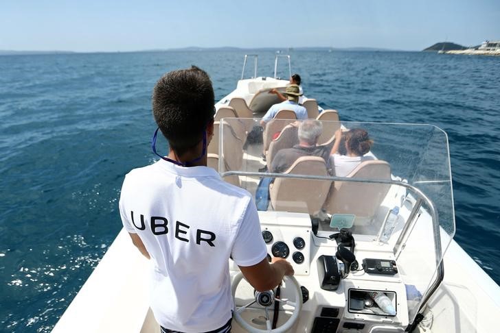 © Reuters. Катер UberBOATв АДриатическом море у берегов Хорватии