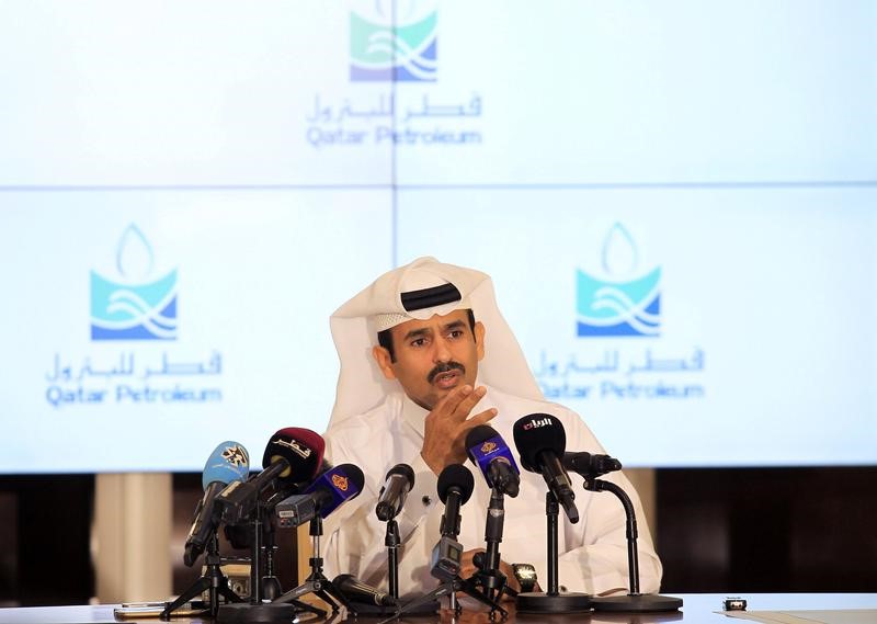 © Reuters. قطر تخطط لزيادة إنتاجها من الغاز المسال إلى 100 مليون طن سنويا