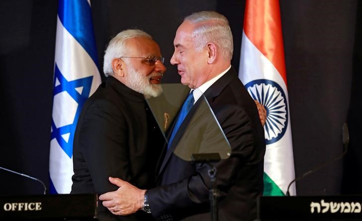 © Reuters. إسرائيل والهند تتطلعان لتعزيز الروابط الاقتصادية