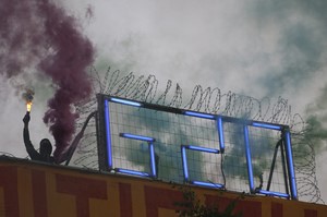 © Reuters. Manifestantes de izquierda preparan protestas para la cumbre del G-20 en Hamburgo