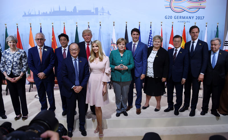 © Reuters. G-20 summit in Hamburg