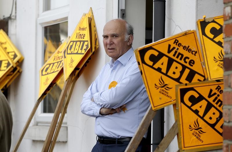 © Reuters. Vince Cable in London