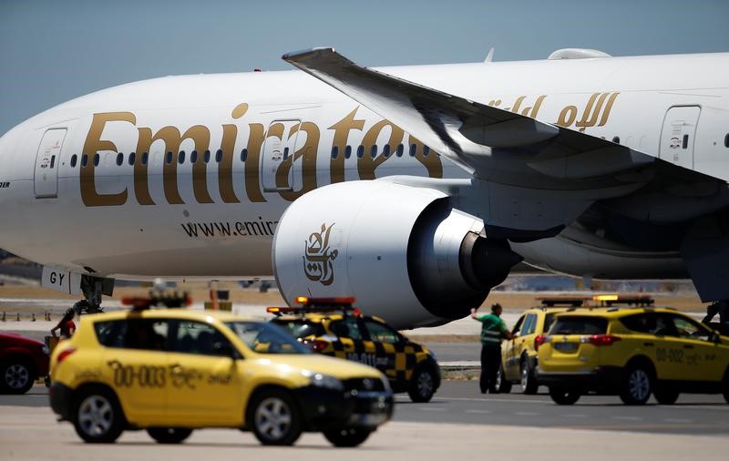 © Reuters. طيران الإمارات تخفض رحلاتها إلى أنجولا بسبب مشاكل في تحويل الإيرادات