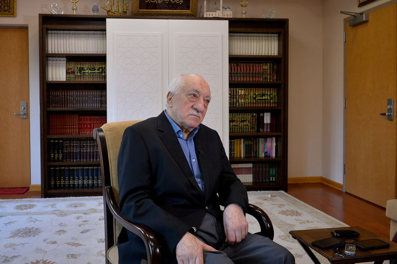 © Reuters. U.S.-based cleric Fethullah Gulen at his home in Saylorsburg