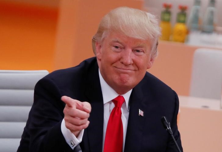 © Reuters. Presidente dos EUA, Donald Trump, durante encontro do G20 em Hamburgo
